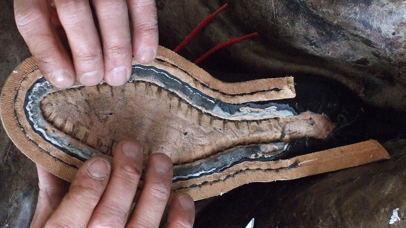Rahmengenähter Schuh