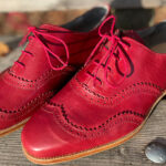 Damenoxford in Rot